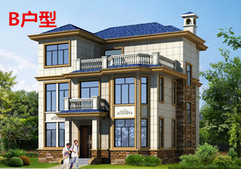 漂亮实用三层自建别墅设计图纸,超高的性价比