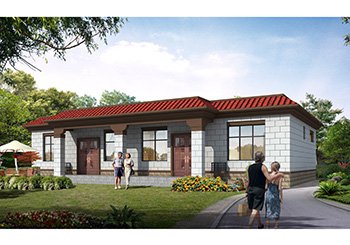 兄弟共建一层双拼平房设计图,省钱省心又可相互照应