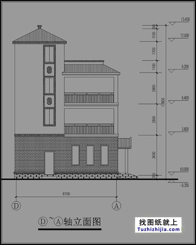 中式复古四层房屋万博manbetx苹果app纸