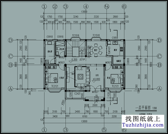 115平方米欧式经典二层小万博manbetx官网客户端下载CAD万博manbetx苹果app纸带外观效果图13米*8.36米