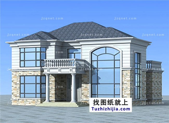180平方米新别墅自建二层小农村设计图及效果图,15x13米别墅v别墅山村图片