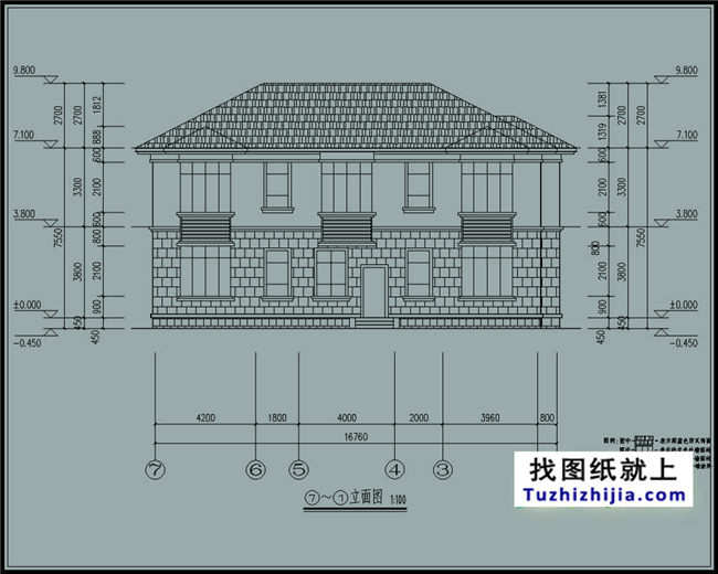210平方米新万博客户端manbetx带大车库二层房屋万博manbetx苹果app纸及效果图,17X13米