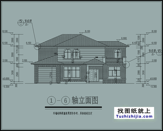 170平方米万博客户端manbetx豪华型二层自建房屋万博manbetx苹果app纸,15x12米