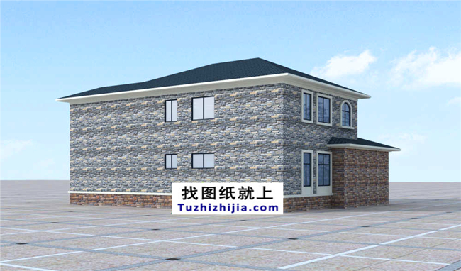 170平方米万博客户端manbetx豪华型二层自建房屋万博manbetx苹果app纸,15x12米