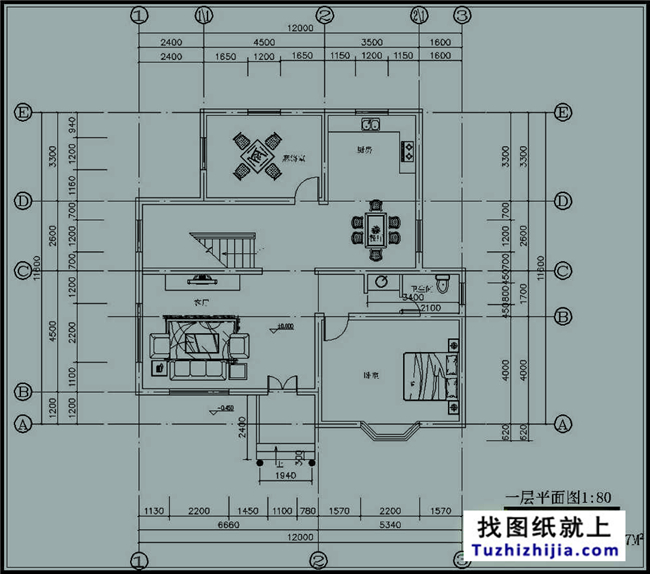 140平方米江西新万博客户端manbetx二层自建房屋万博manbetx苹果app纸带外观效果图,12X12米