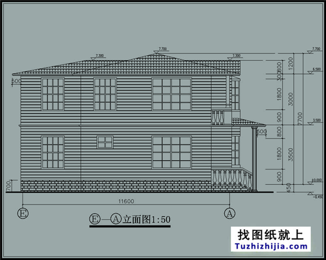 140平方米江西新万博客户端manbetx二层自建房屋万博manbetx苹果app纸带外观效果图,12X12米