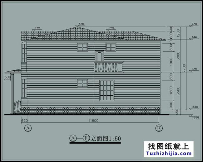 140平方米江西新万博客户端manbetx二层自建房屋万博manbetx苹果app纸带外观效果图,12X12米