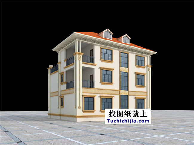 140平方米欧式三层万博manbetx官网客户端下载建筑万博manbetx苹果app纸