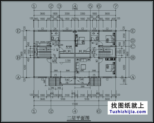 180平方米湖南万博客户端manbetx双拼小万博manbetx官网客户端下载万博manbetx苹果app纸带外观图,17X10米