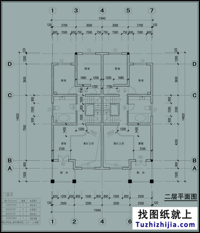 175平方米欧式三层双拼别墅设计施工图纸及效果图，12x13米