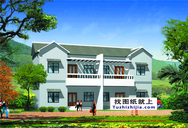 210平方米新万博客户端manbetx双拼房屋建筑万博manbetx苹果app纸及效果图,20x11米
