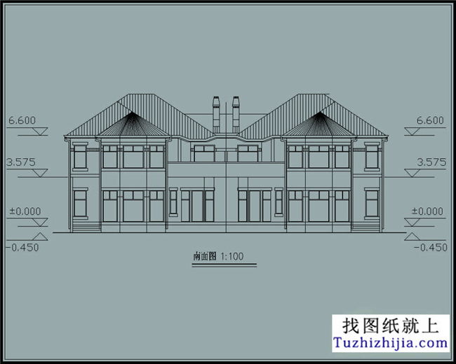 258平方米新万博客户端manbetx两层双拼万博manbetx官网客户端下载户型万博manbetx苹果app纸及效果图,22x13米
