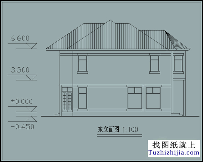 258平方米新万博客户端manbetx两层双拼万博manbetx官网客户端下载户型万博manbetx苹果app纸及效果图,22x13米