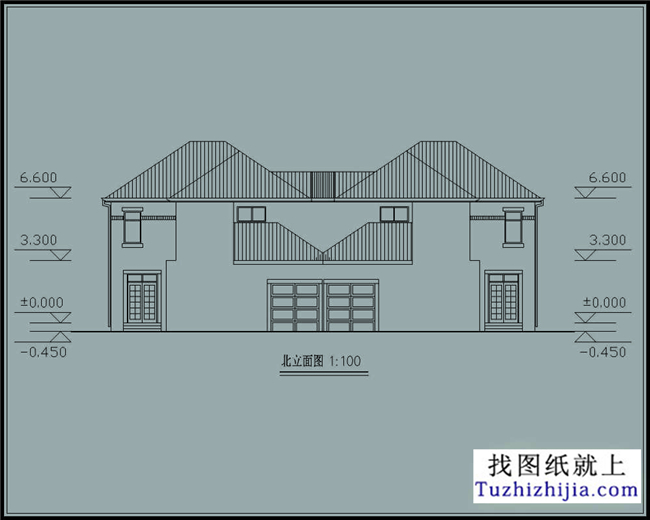 258平方米新万博客户端manbetx两层双拼万博manbetx官网客户端下载户型万博manbetx苹果app纸及效果图,22x13米
