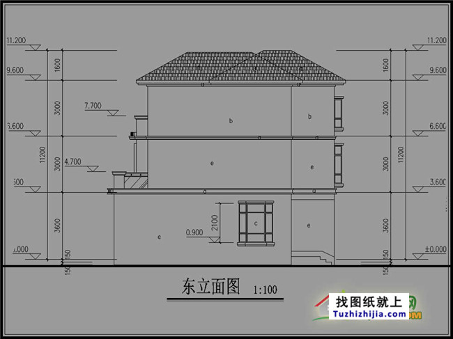 90平方米三层小类型v类型别墅,带效果图,小型别别墅哪建筑面积图纸种小图片