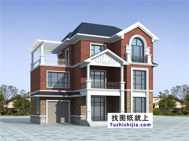 自建三层小洋楼万博manbetx苹果app纸,含效果图,带车库