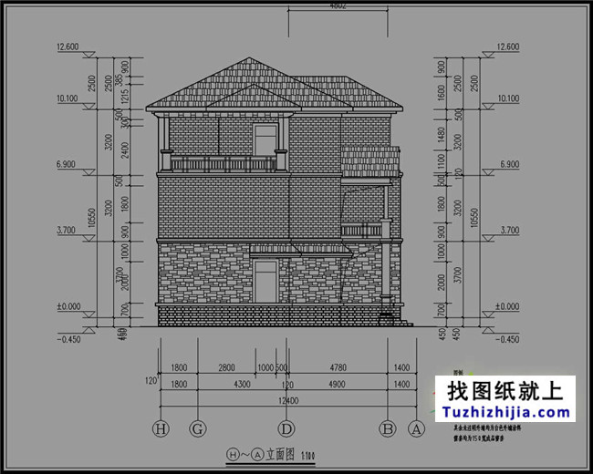 自建三层小洋楼万博manbetx苹果app纸,含效果图,带车库