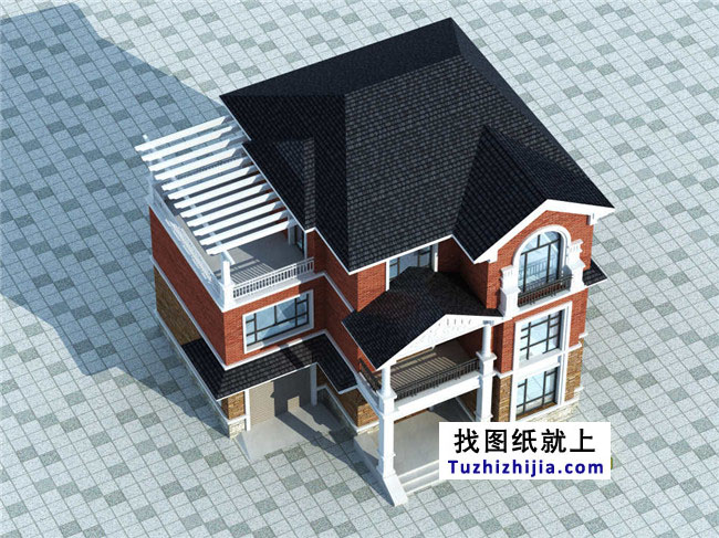 自建三层小洋楼万博manbetx苹果app纸,含效果图,带车库