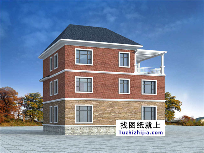自建三层小洋楼万博manbetx苹果app纸,含效果图,带车库