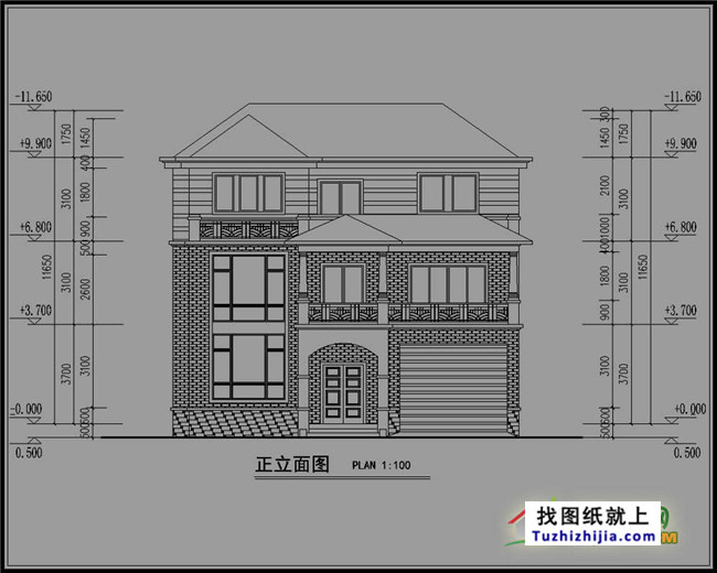160平方米带车库万博客户端manbetx三层房屋万博manbetx苹果app纸