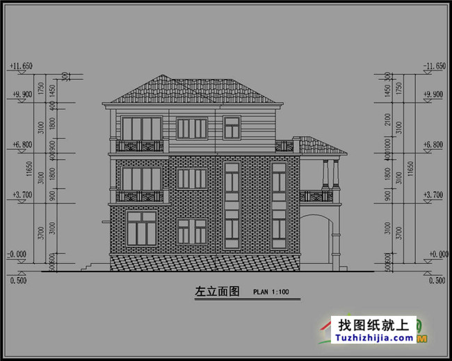 160平方米带车库万博客户端manbetx三层房屋万博manbetx苹果app纸