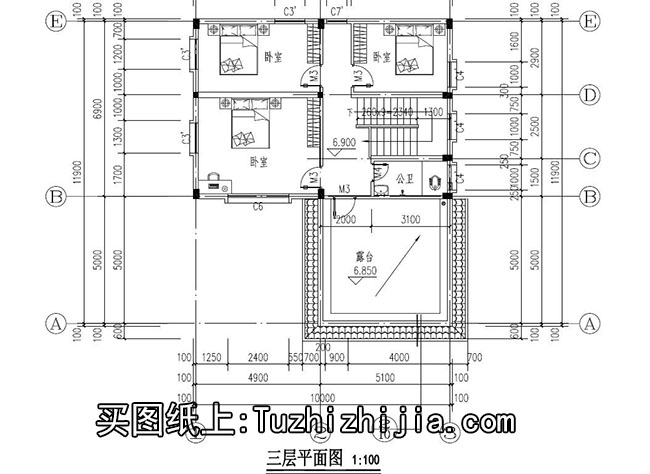 徽派120平新万博客户端manbetx住宅设计方案,带外观效果图