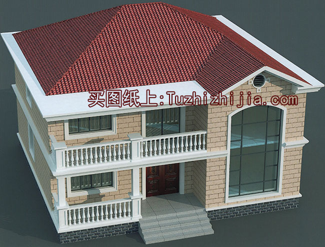 二层新农村自建房设计图,带外观效果图