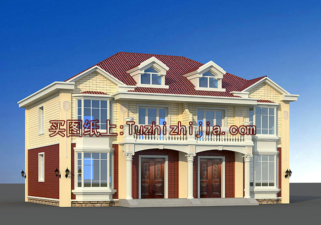 农村二层别墅设计图,带外观效果图,兄弟自建推荐