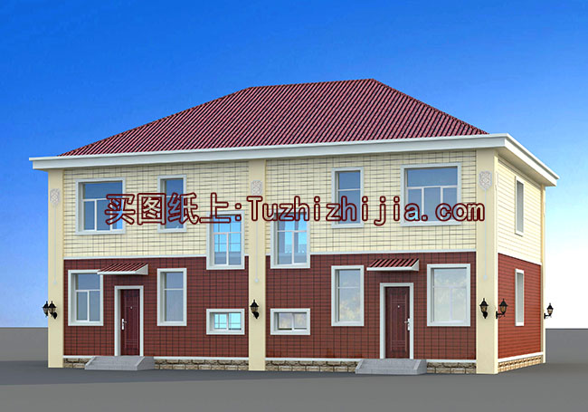 农村二层别墅设计图,带外观效果图,兄弟自建推荐