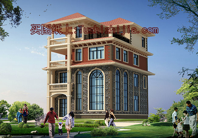 农村四层楼房设计图,含外观图片,自建四层房屋推荐