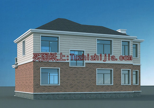 欧式两层别墅设计图及欧式效果图,造价25万左右