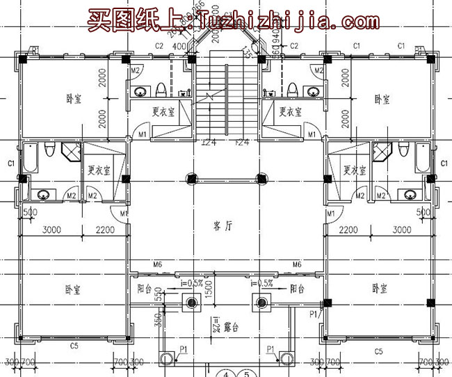 300平四层别墅房屋设计图,含外观效果图,大面积、多卧室
