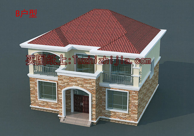 经典户型二层农村小别墅设计图,造价25万内