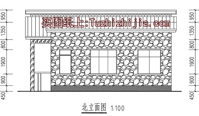 196平方米乡村一层万博manbetx官网客户端下载CAD万博manbetx苹果app纸带效果图,11X21米