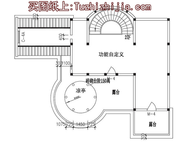 四层(三层半)豪华欧式别墅房屋设计图,外观高端、大气