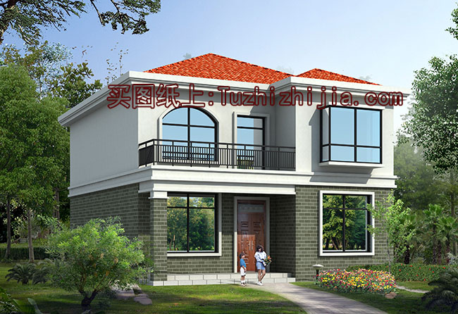 农村15万元二层小楼图,经济实用小别墅设计图