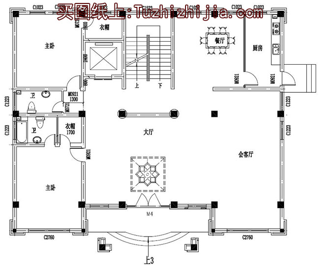 带电梯高端四层别墅房屋设计图,外观图大气、上档次
