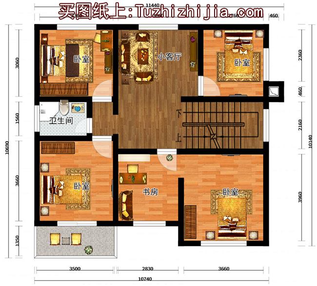 10万农村别墅设计图小户型,经济、耐看、实用