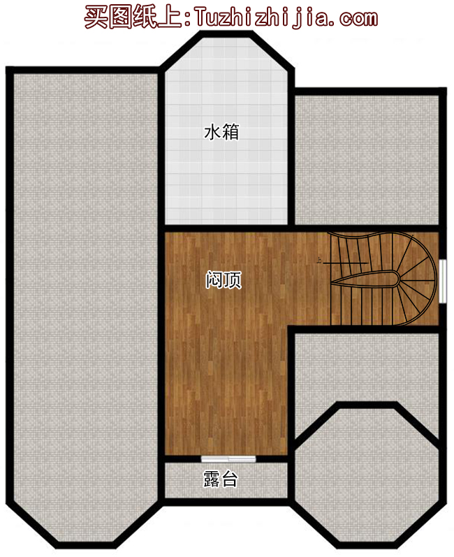 农村二层半楼房设计图及效果图,欧式风格