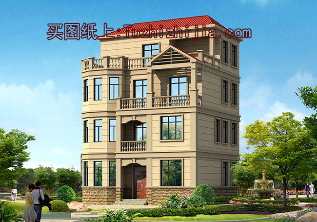 90平小户型四层房屋设计图,农村自建别墅推荐