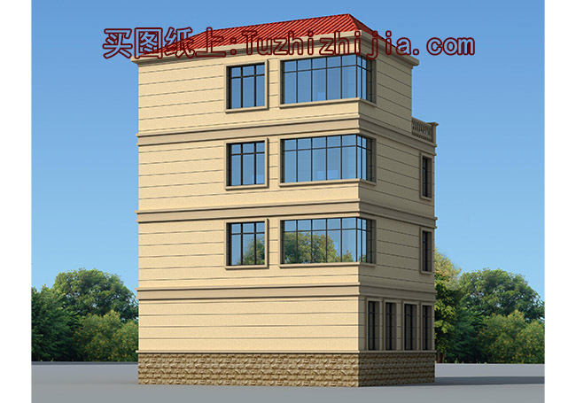 90平小户型四层房屋设计图,农村自建别墅推荐