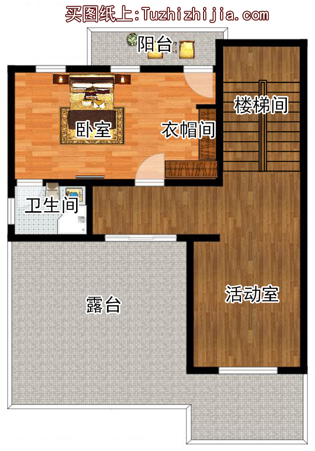 农村四层复式房屋设计图纸，占地105平方米预算35万左右