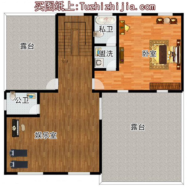 高端大气四层复式别墅房屋设计图,含外观效果图