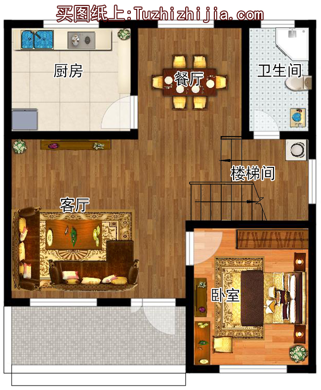 经典小户型新农村房屋住宅设计图,10万左右