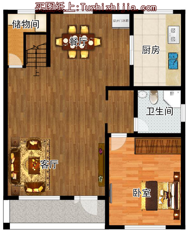 农村15万元二层小楼图,经济实用小别墅设计图