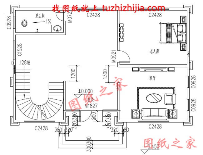 农村四层楼房设计图,占地120平方米,欧式风格,高端大气