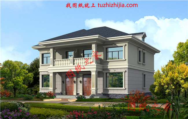 农村简单双拼小户型,总面积190平方米,合理的利用了每一个空间