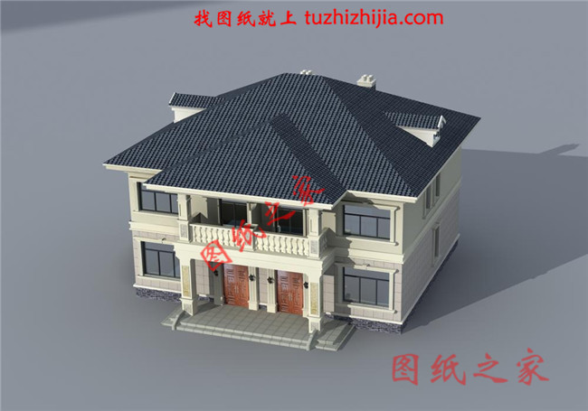 农村简单双拼小户型,总面积190平方米,合理的利用了每一个空间