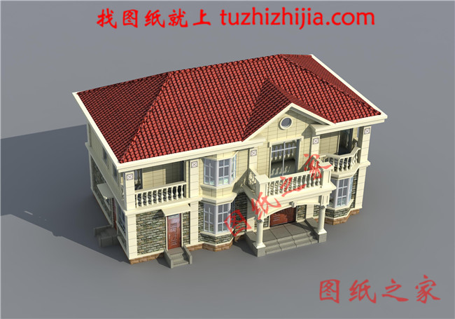 农村120平米两层楼的房子设计图,外观新颖