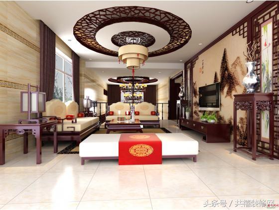 30万打造南宁御龙湾别墅古典中式风格装修效